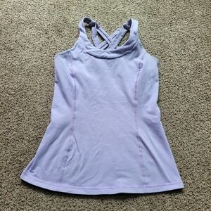 Lululemon Womens Enhearten Tank Top 6 Lavender W1M16S Workout Yoga Training